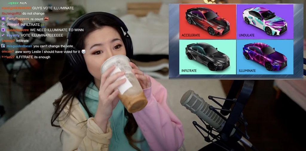 Fuslie x Lexus on Twitch